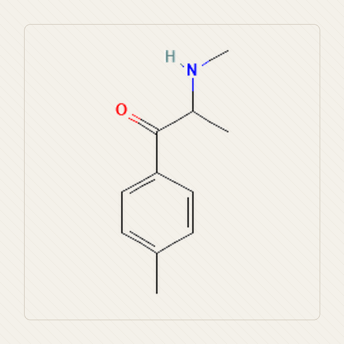 4-MMC, educational illustration of molecule structure